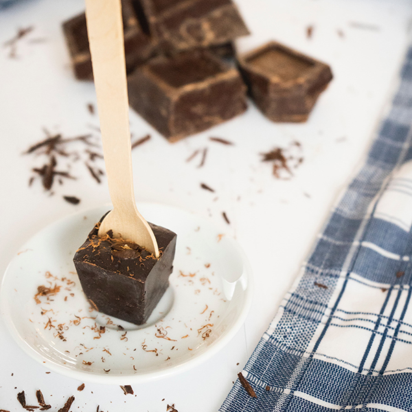 CBD infused chocolate bar on table