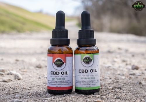 Eden's Herbals THC free and Full spectrum CBD oils
