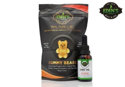 Eden's Herbals CBD gummies and oil