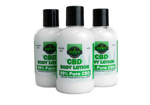 CBD body lotion for sale from eden's herbals