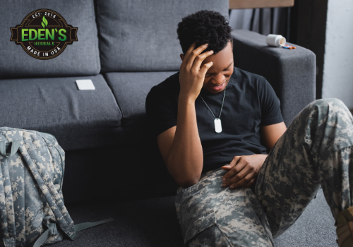 Soldier struggling with symptoms of PTSD 
