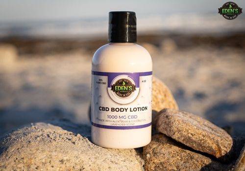 Eden's Herbals CBD body lotion