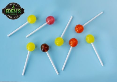 lollipops laid out on a table