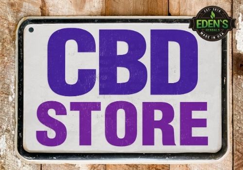 Sign that says CBD store