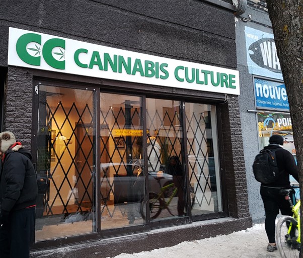 Store for buying CBD products called Cannabis Culture