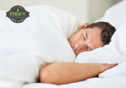 Man getting better sleep for relaxation