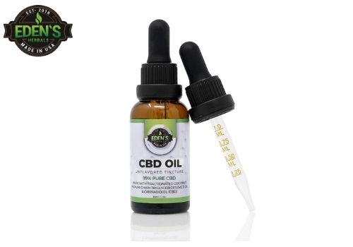 Eden's Herbals THC free CBD oil