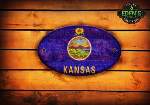 kansas sign on a wood panel