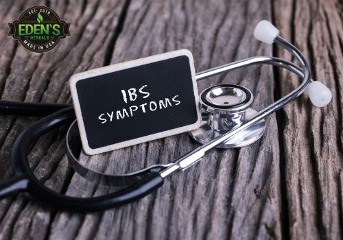 ibs symptoms on board next to stethoscope