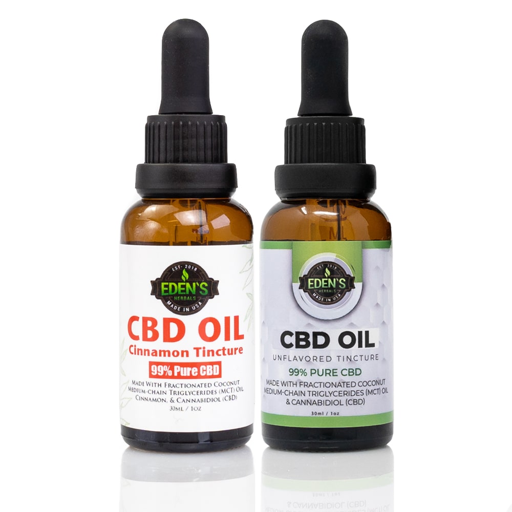 THC-FREE TINCTURE 3000 MG  2-PACK |UNFLAVORED AND CINNAMON CBD OIL TINCTURE
