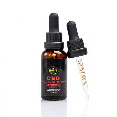 Eden’s Herbals Buy 2 Get 1 Free Cinnamon flavored CBD Oil Tinctures both THC-free