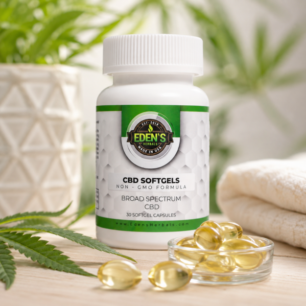 Picture of CBD SOFTGELS | BROAD SPECTRUM CAPSULES | 750 MG